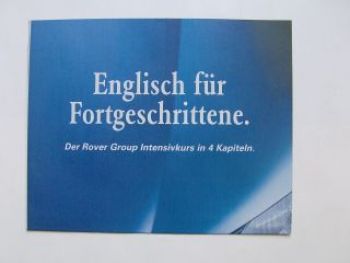 Rover Prospekt 8/1999 Mini, 75, Land Rover, MG