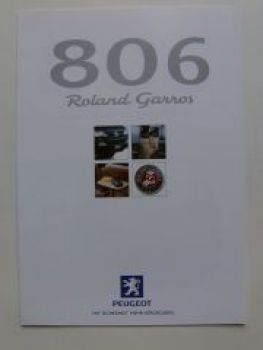 Peugeot 806 Roland Garros Prospekt 4/1999 NEU