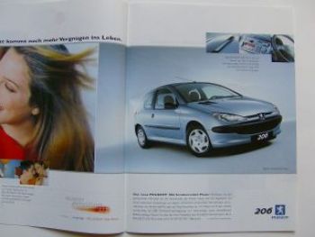 Peugeot Emotionstest Prospekt 10/2000 NEU  106 206 406