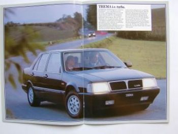 Lancia Thema i.e. turbo +ds +6V +i.e. Prospekt 3/1985
