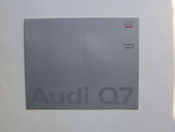 Audi Q7 Preisliste August 2007 NEU