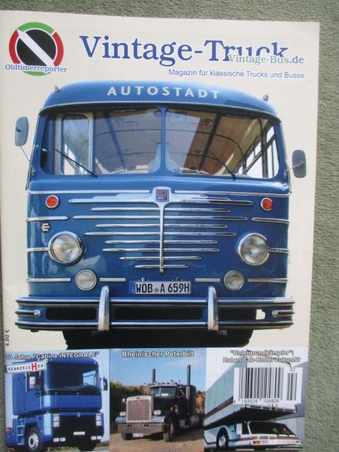 Druckausgabe der Zeitschrrift Vintage Truck Magazin Jahrgang 2021 :  Autoliteratur Höpel