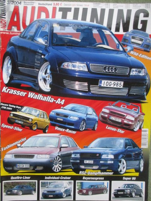 Druckausgabe der Zeitschrift Audi Tuning im September 2004 : Autoliteratur  Höpel