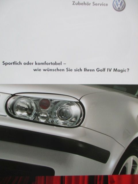 VW Golf IV Magic Zubehör Katalog 3/2004