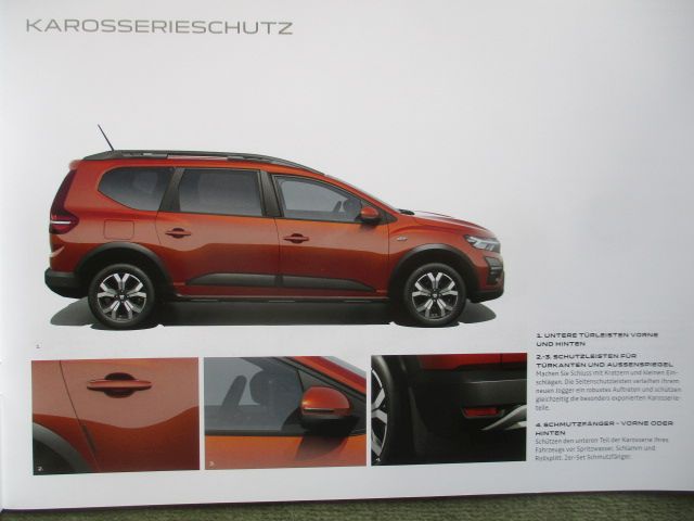 Druckausgabe Dacia Jogger Zubehör Katalog Modelljahr 2023