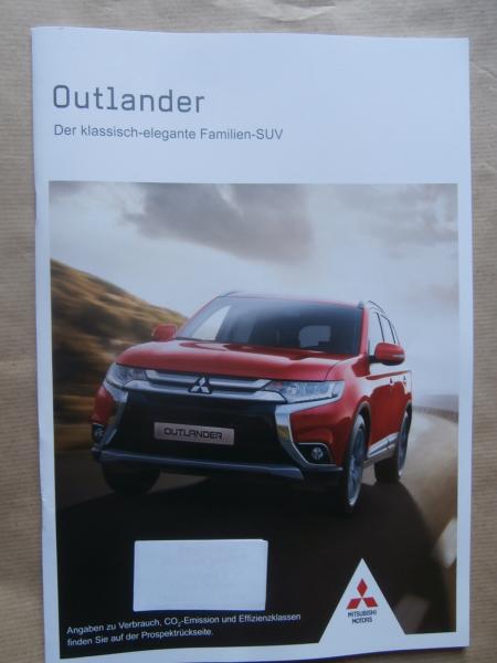 Autokatalog vom Mitsubishi Outlander Zubehör Modelljahr 2017 in