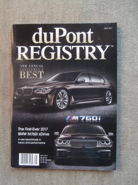 duPont Registry 5/2017 BMW M760i xDrive G11,Aston Martin One-77