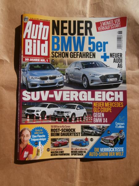 Auto Bild 36/2016 GLC Coupé 250d 4Matic vs. X4 xDrive20d F26,A5 Coupé 2.0TFSi quattro vs. BMW 430i Coupé