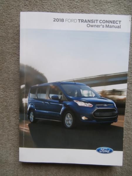 Ford Transit Connect Owners Manual Handbuch Anleitung 2018