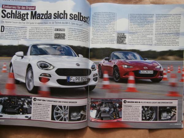 Auto Bild 40/2016 VW Tiguna 2.0BiTDI 4Monto vs. X1 xDrive25d,Fiat 124 Spider vs. Mazda MX-5,Fiesta ST200