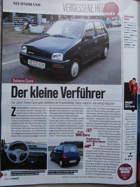 Auto Bild 20/2017 Opel Crossland X vs. Mokka X,Cross Up vs. Karl Rocks,Audi RS3 Limusine,VW Polo II Steilheck,