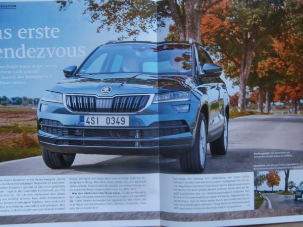 ADAC motorwelt 11/2017 Skoda Karoq 1.5 TSI DSG Test