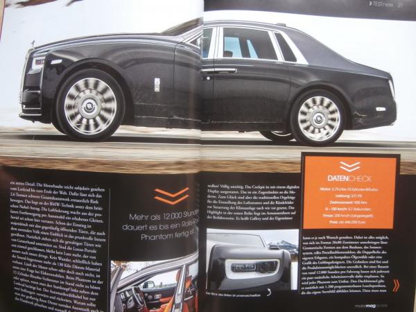 motor mag 2/2018 Magazin für Auto & Lifestyle Rolls-Royce Phantom VIII,Ferrari F12 tdf,Jaguar i-Pace,