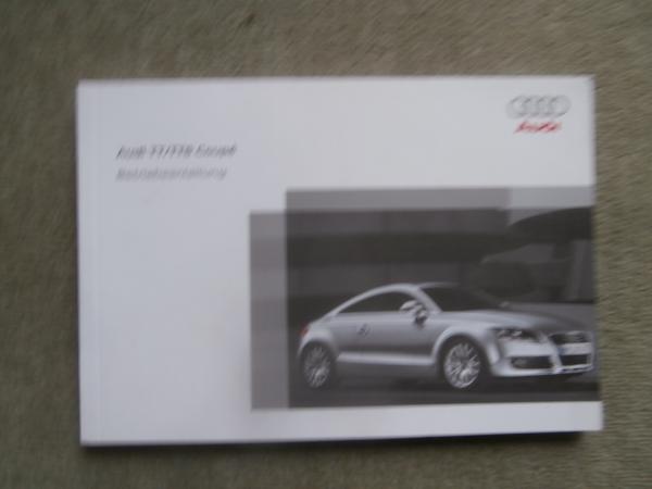 Audi TT TTS Coupé Typ 8J Handbuch Deutsch November 2008