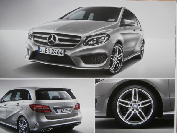 Mercedes Benz B-Klasse Sports Tourer B160 B180 +Edition B200 B220 B2250d +4Matic, B160d-B220d,200c Juni 2016