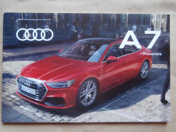 Audi A7 Sportback Typ 4K 55 TFSI quattro + 50TDI quattro 12.April 2018