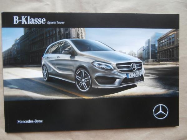 Mercedes Benz B-Klasse BR246 B160d B180d +BE Edition 200d +4Matic 220d B160 B180 +BE Edition B200 B250 B200c März 2017