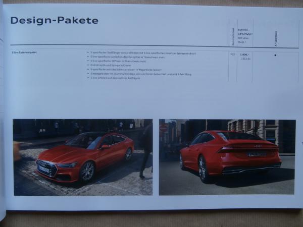 Audi A7 Sportback Typ 4K 55 TFSI quattro + 50TDI quattro 12.April 2018