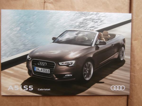 Audi A5 S5 Cabriolet Prospekt April 2016 NEU