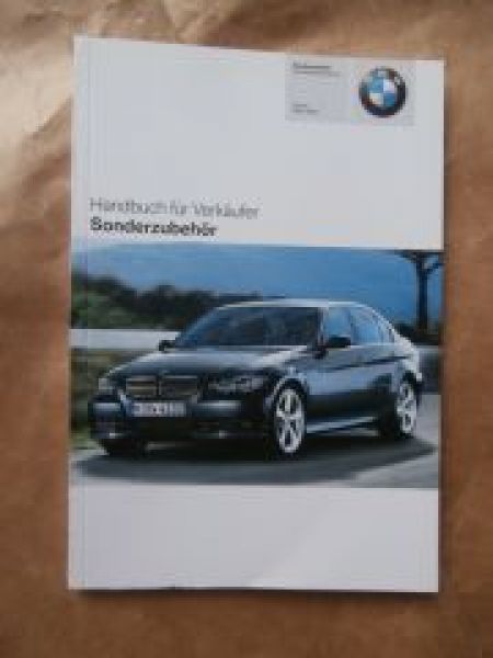 BMW Handbuch für Verkäufer Sonderzubehör 1er Reihe, 3er Reihe,5er Reihe,6er,7er,Z4,X3 E83,X5