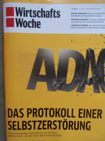 Wirtschaftswoche 9/2019 ADAC das Protokoll einer Selbstzerstörung,