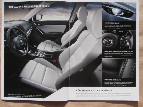 Mazda CX-5 Nakama +Intense Juni 2016 +Preisliste
