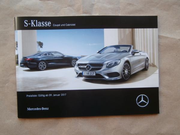 Mercedes Benz S-Klasse Coupé & Cabriolet BR217 9.Januar 2017 S400 S500 AMG S 63 S65