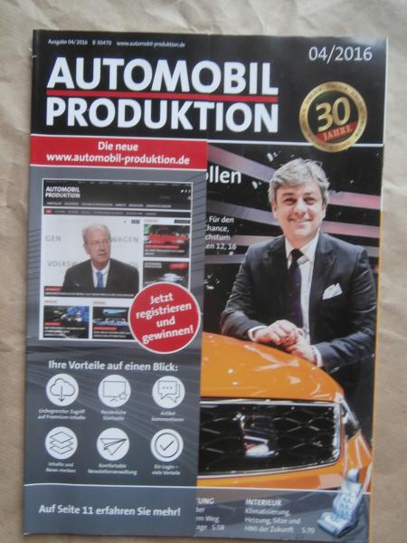 Automobil Produktion 4/2016 Porsche 718 Boxster,Maserati Levante,