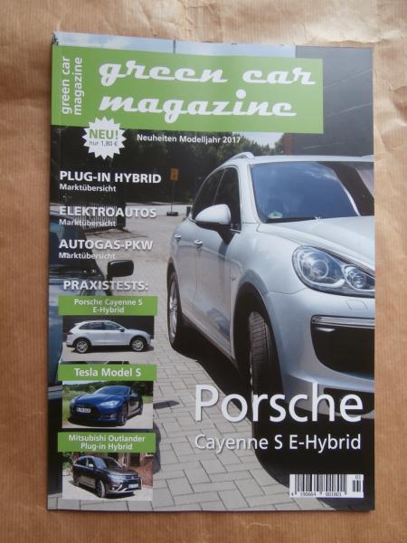 green car magazine 8+9/2016 Plug-In Hybrid Marktübersicht, Cayenne S E-Hybrid, Tesla Model S, Outlander