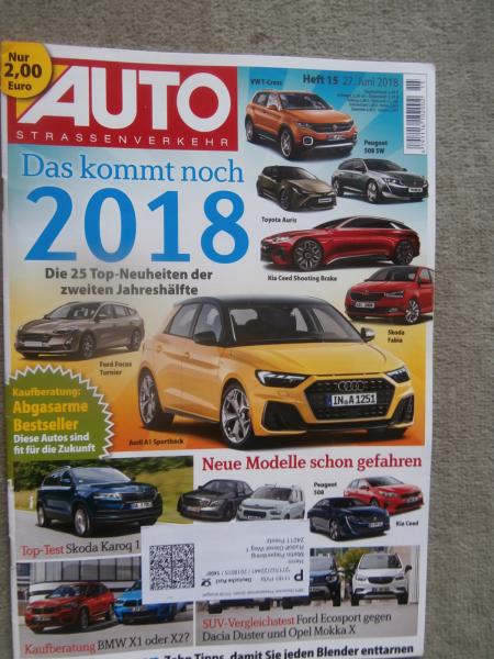 Auto Strassenverkehr 15/2018 Vergleichstest Dacia Duster TCe 125 4x4 vs. Ford Ecosport 1.0 vs. Mokka X 1.4Turbo,