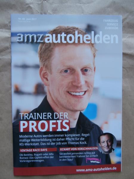 amz autohelden 2/2017 Trainer der Profis,Eckart von Hirschhausen,Vintage Race Days,