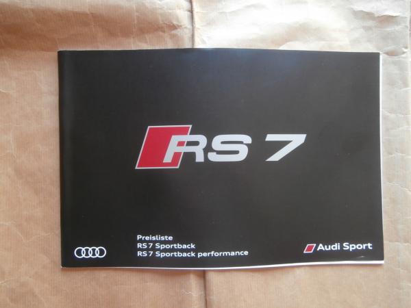 Audi RS7 Sportback +performance Juli 2016