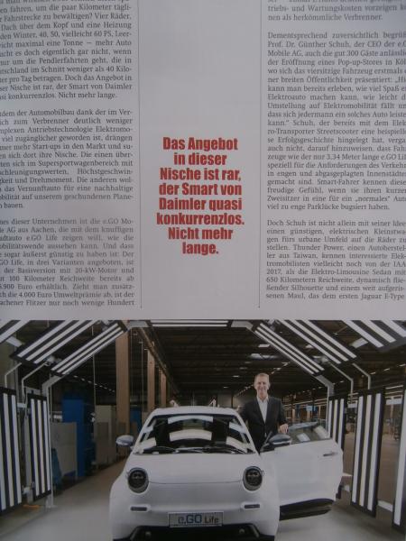 elektro auto mobil 6/2018 Hyundai Kona Elekto,Tesla Model 3 Performance,e-Go Life,Renault Twizy Dauertest,