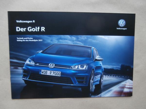 VW Golf7 R Modelljahr 2017 Technik und Preise