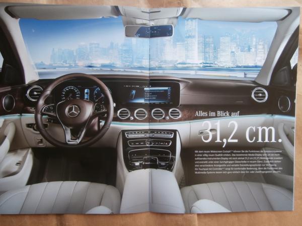Mercedes Benz E-Klasse T-Modell BR213 Masterpiece of Intelligence Sonderprospekt 9/2016 NEU