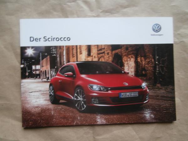 VW Scirocco +R-Line Katalog Oktober 2016 NEU