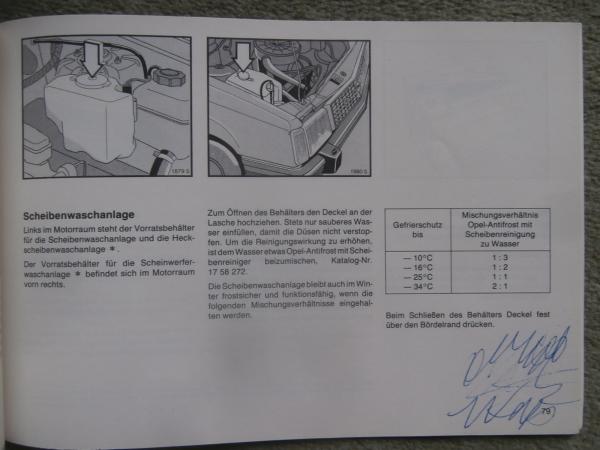 Opel Corsa A Betriebsanleitung 1985