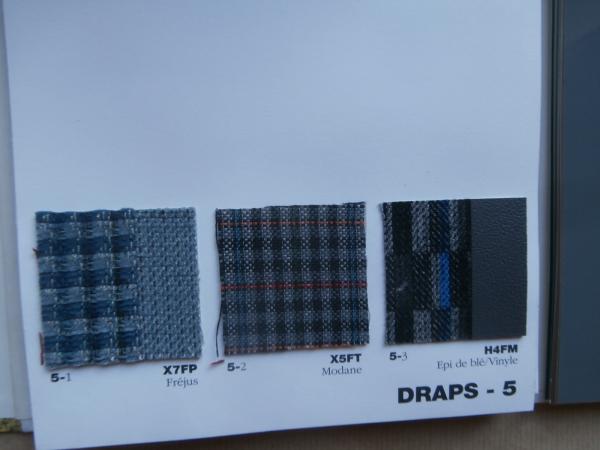 Peugeot 1994 106 205 306 405 +Break 605 J5 Farben und Polster Stoffe Vinyles Velour