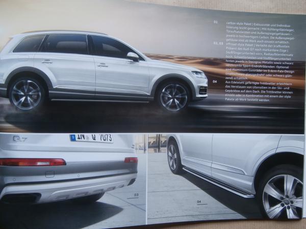 Audi Q7 +SQ7 TDI (Typ 4M) Prospekt Oktober 2017 NEU