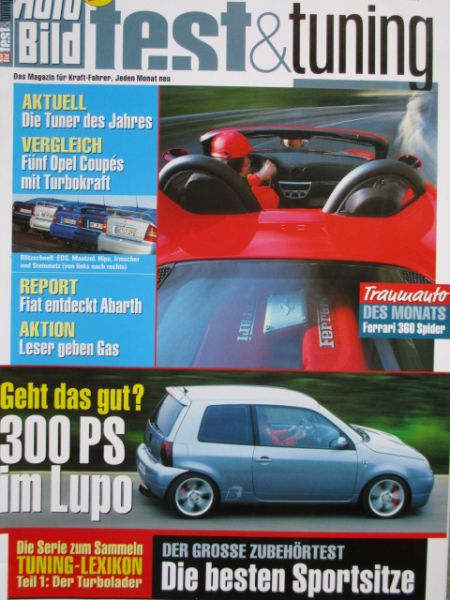 Auto Bild test & tuning 2/2002 b+b VW Lupo,G-Tec Fiat Punto,Kleemann CLK 55K,MLK Zafira,Honda Civic Type R,