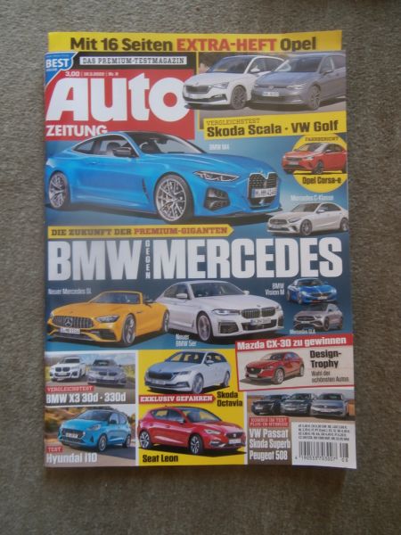 Auto Zeitung 8/2020 Skoda Octavia Comb,Seat Leon, Jaguar F-Type Cabriolet,Proace City Verso,i30,Grandland X