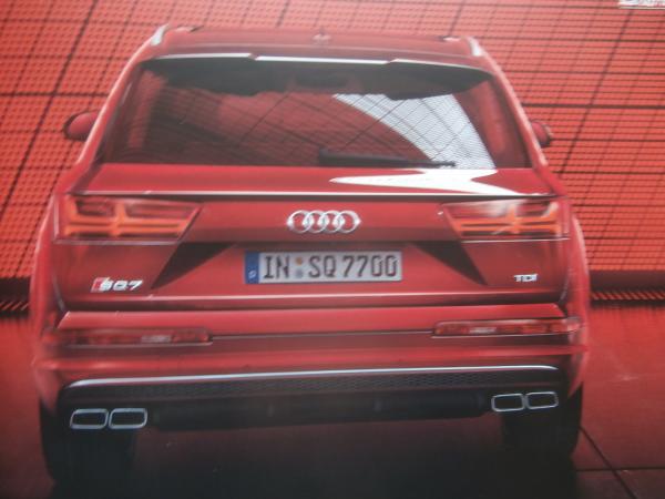 Audi Q7 +SQ7 TDI (Typ 4M) Prospekt Oktober 2017 NEU