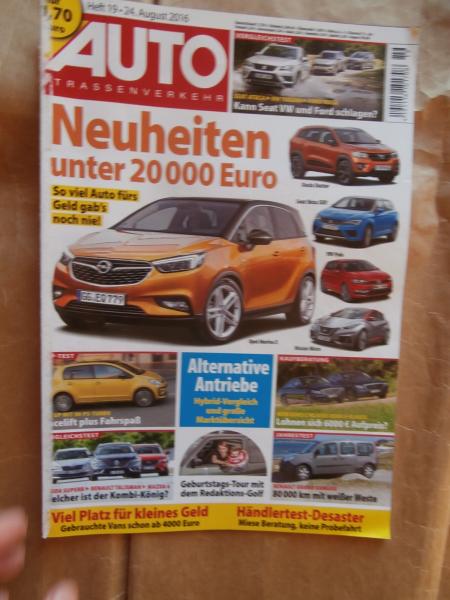 Auto Strassenverkehr 19/2016 Seat Ateca vs. Tiguan vs. Kuga,VW up Turbo,Superb vs. Talisman vs. Mazda6,