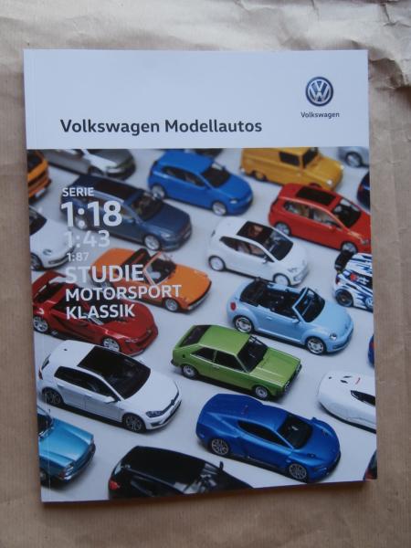 VW Modellautos 1:18 1:43 1:87 Studie Motorsport & Klassik Prospekt