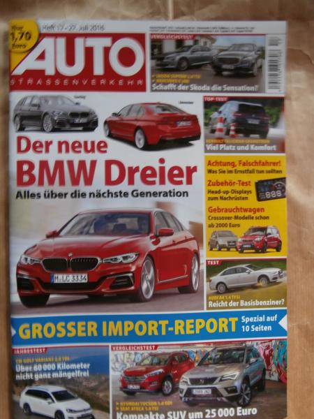 Auto Strassenverkehr 17/2016 Superb 2.0TSI vs. E200 BR213,Talisman Grandtour, A4 1.4TFSi, Tucson 1.6GDI vs. Ateca