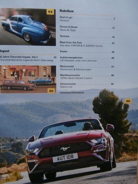 Chrom & Flammen 11/2017 2018er Ford Mustang,59er Doge Coronet,66er Ford Mustang Convertible,69er Camaro Pro Touring Z06