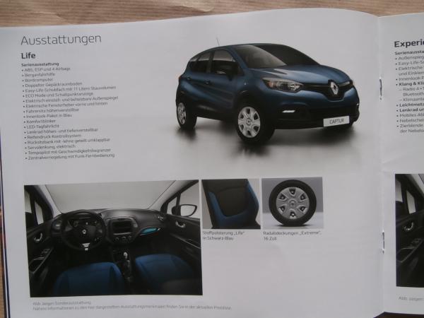 Renault Original Captur Prospekt 2016 : Autoliteratur Höpel