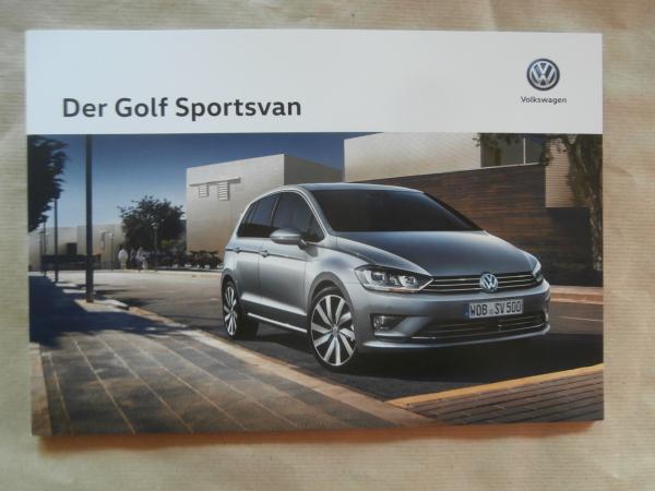 VW Golf7 Sportsvan +R-Line Prospekt Oktober 2016 NEU