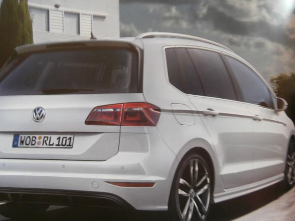 VW Golf7 Sportsvan +R-Line Prospekt Oktober 2016 NEU