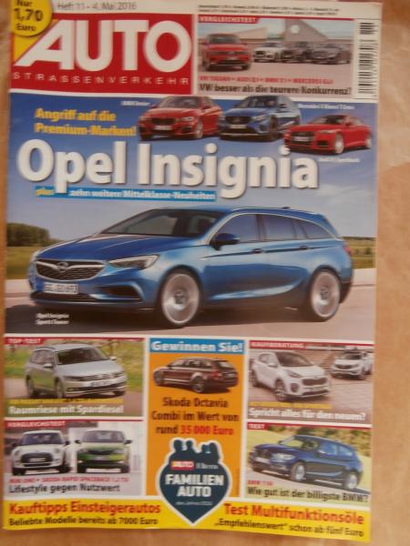 Auto Strassenverkehr 11/2016 VG:Tiguan vs. Q3 vs. X1 vs. GLA,VW Passat Variant 1.6TDI Bluemotion,